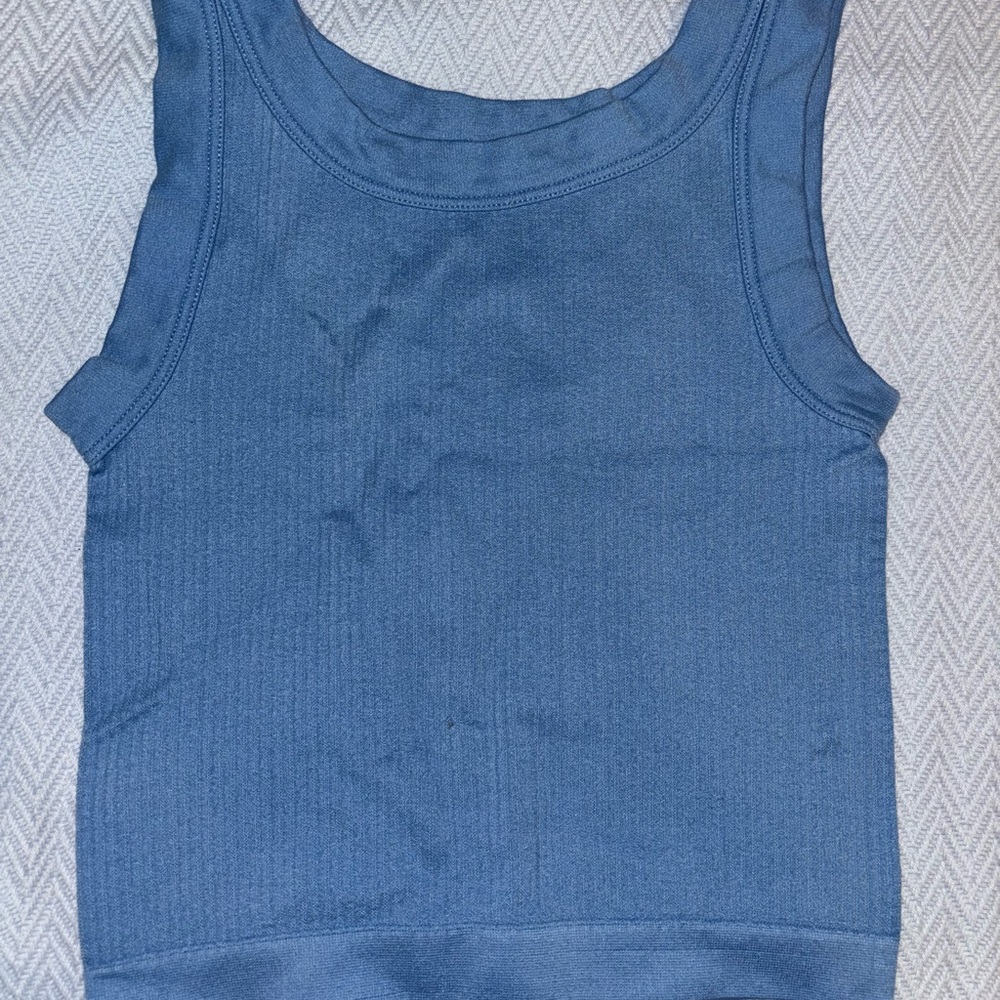Blue Sleeveless Top
